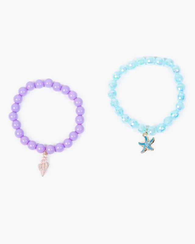 Multi Colour 2 Pack Sea Charms Bracelet sold by Collete Hayman