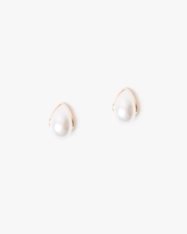 Pearl Framed  Droplet Earrings sold by Collete Hayman