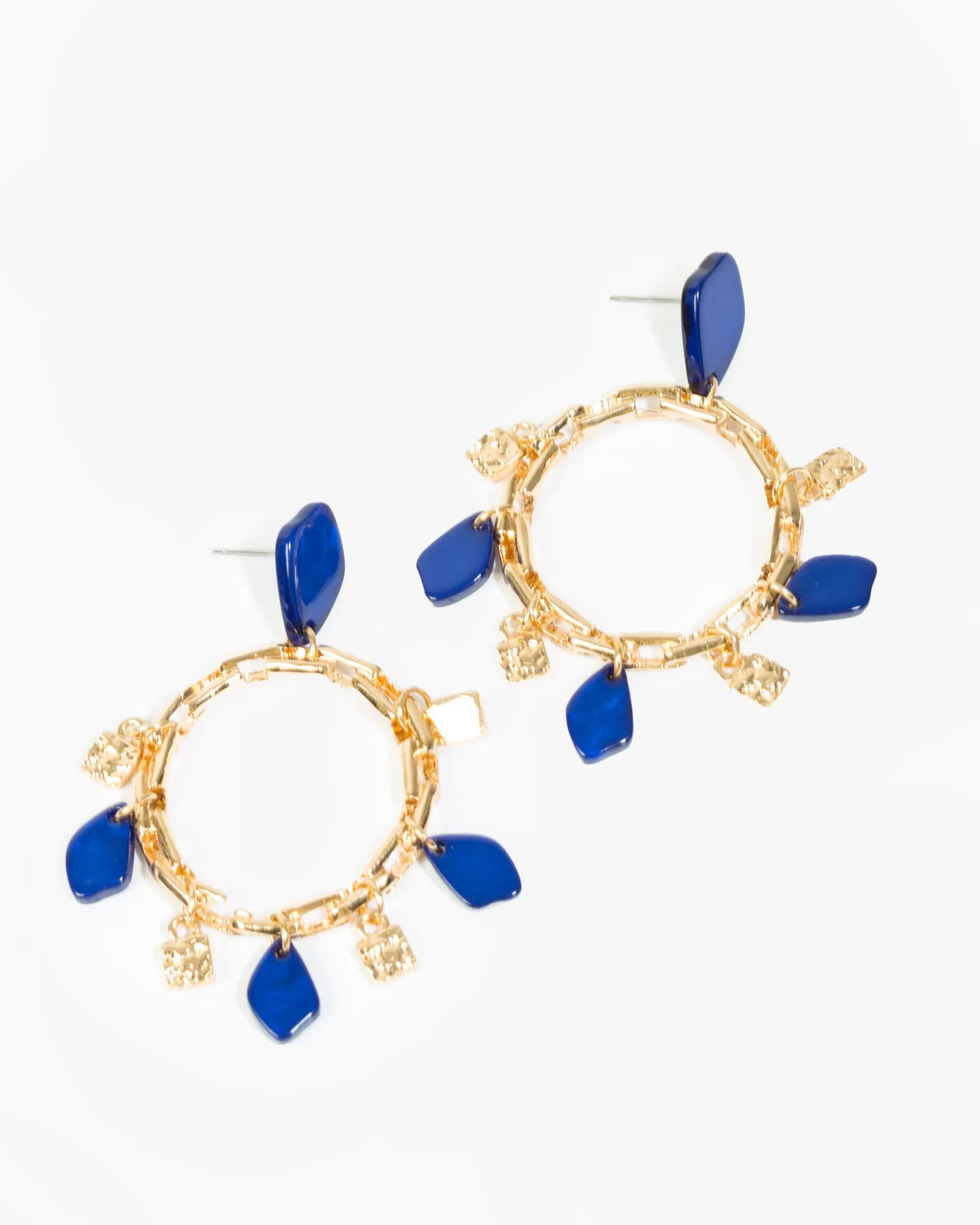 Blue Chain Link Acrylic Earrings sold by Collete Hayman product image thumbnail 2