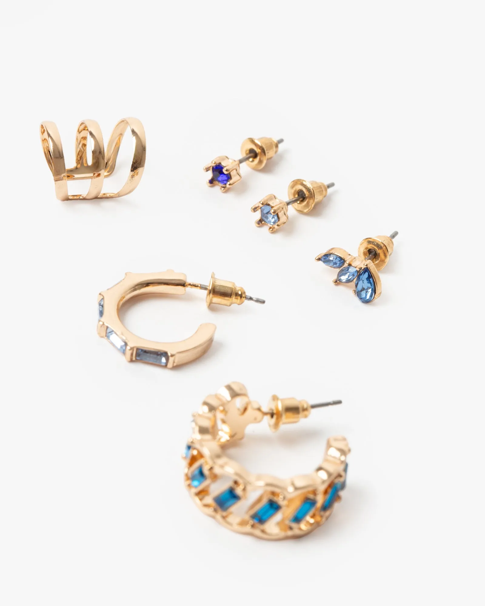 Blue Multi Colour Crystal Earring Pack sold by Collete Hayman product image thumbnail 2