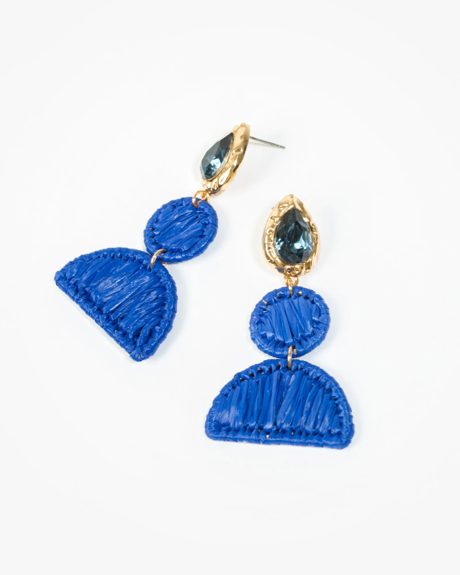 Blue Wrapped Tear Drop Earrings sold by Collete Hayman