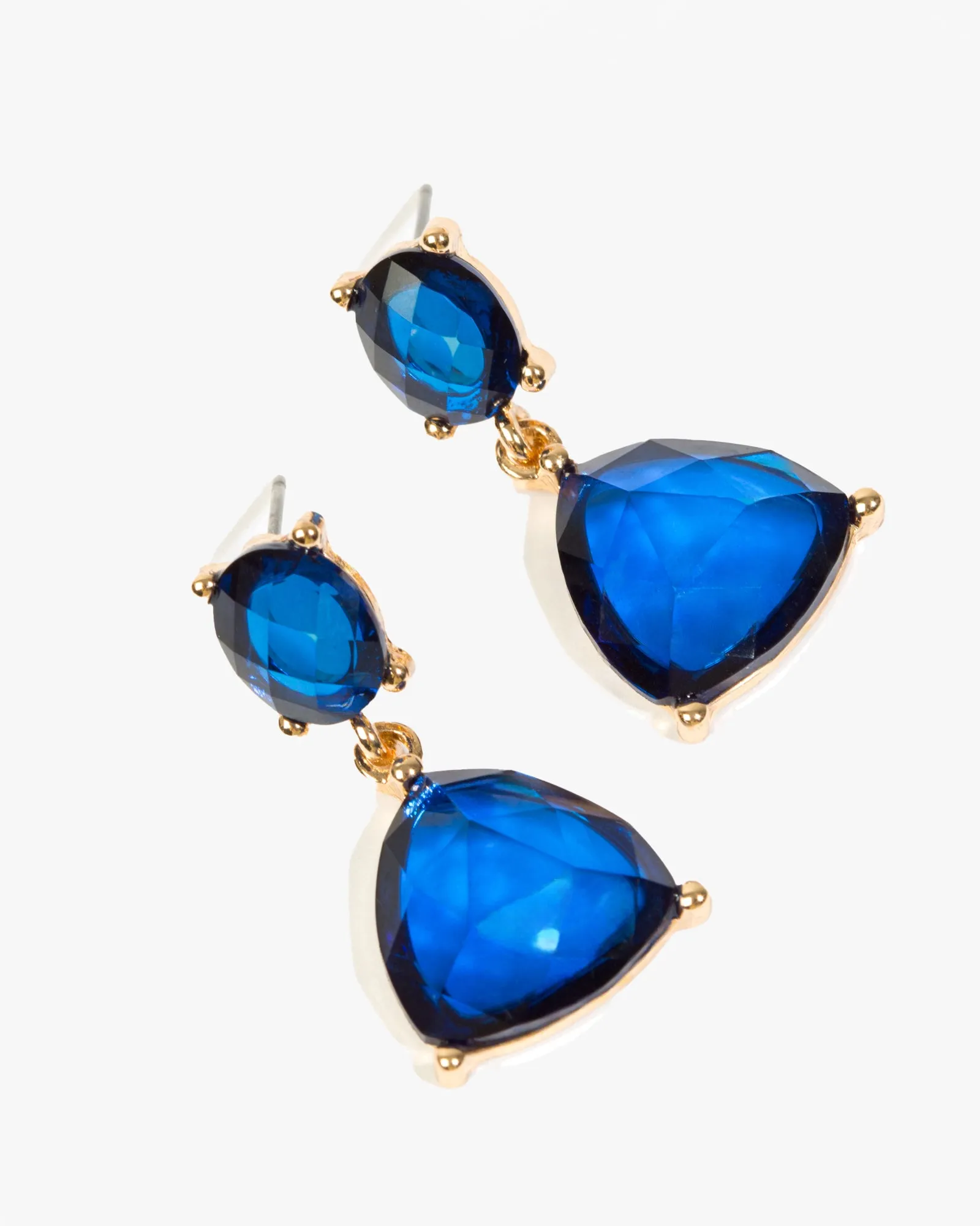 Blue Fine Triangle Drop Earrings sold by Collete Hayman product image thumbnail 3