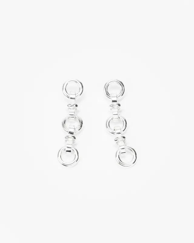 Silver Chain Link Drop Earrings sold by Collete Hayman