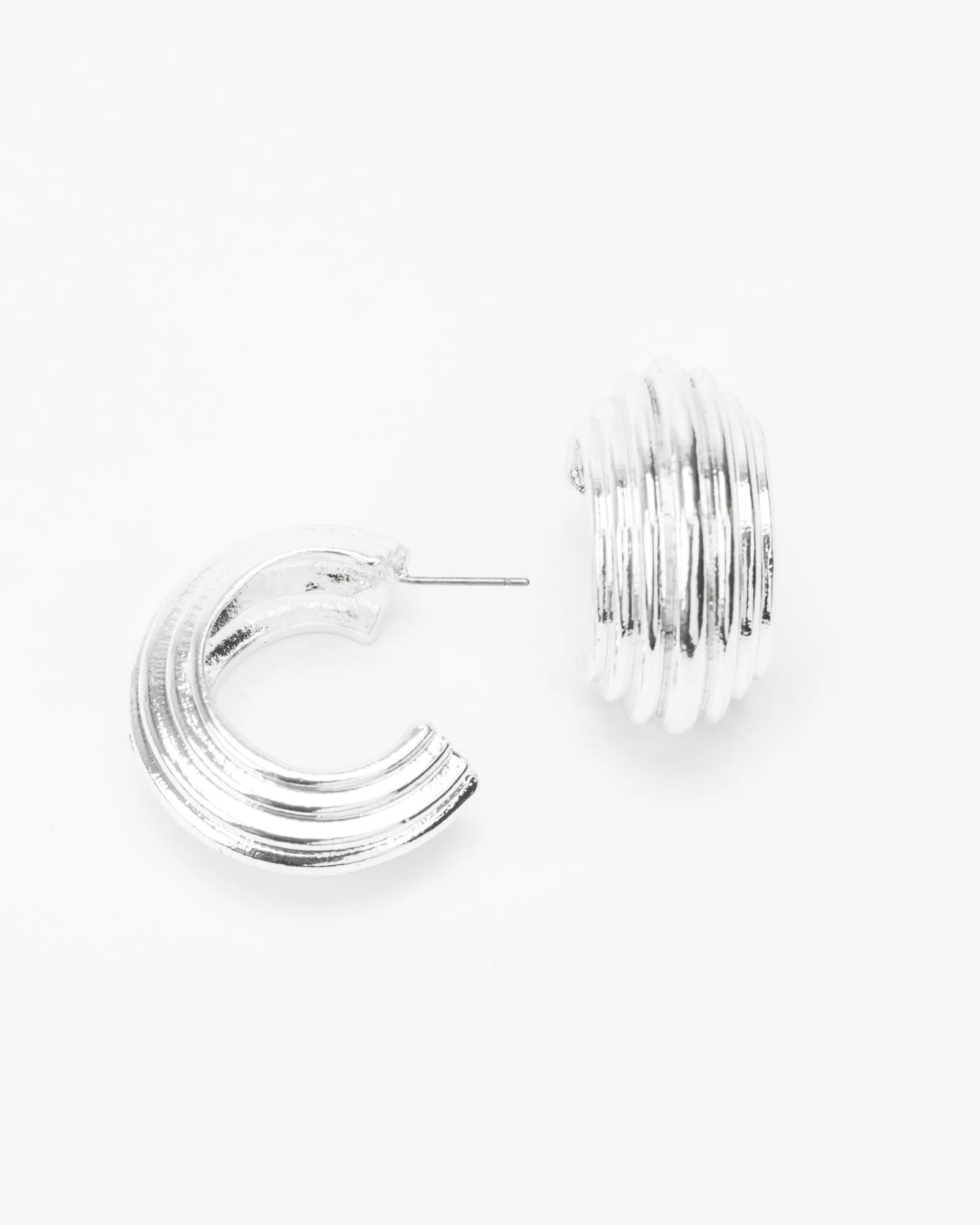 Silver Staged Hoop Earrings sold by Collete Hayman