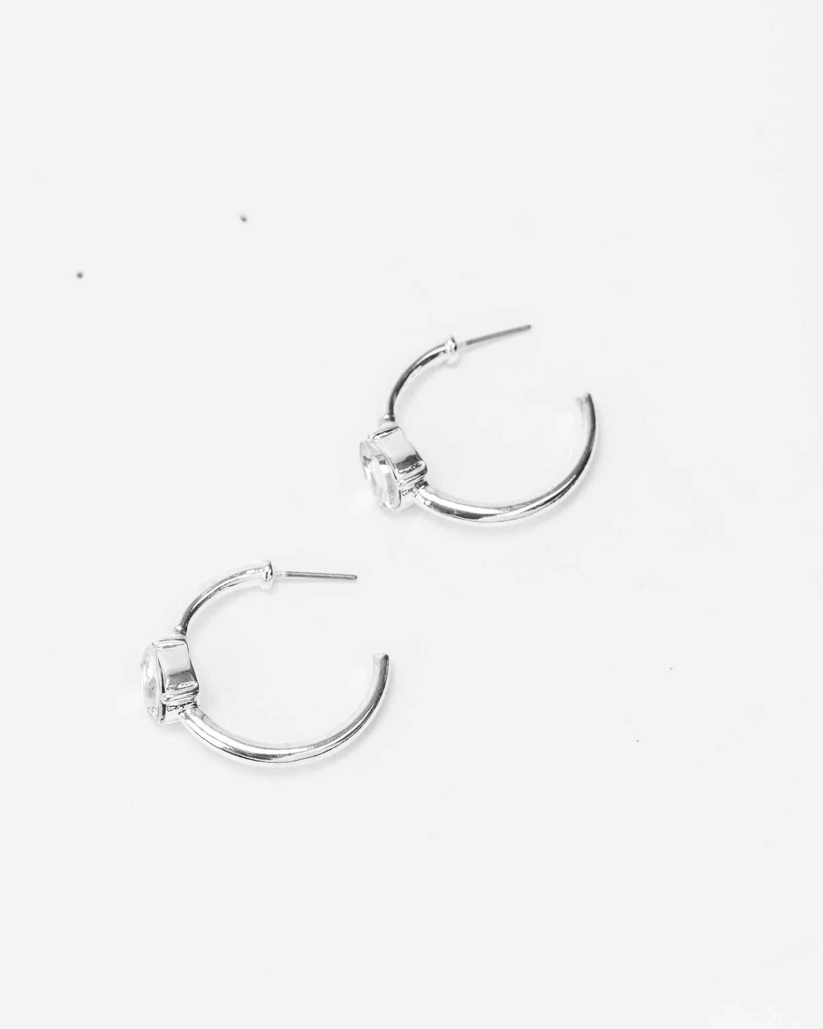 Crystal Embellished Hoop Earrings sold by Collete Hayman