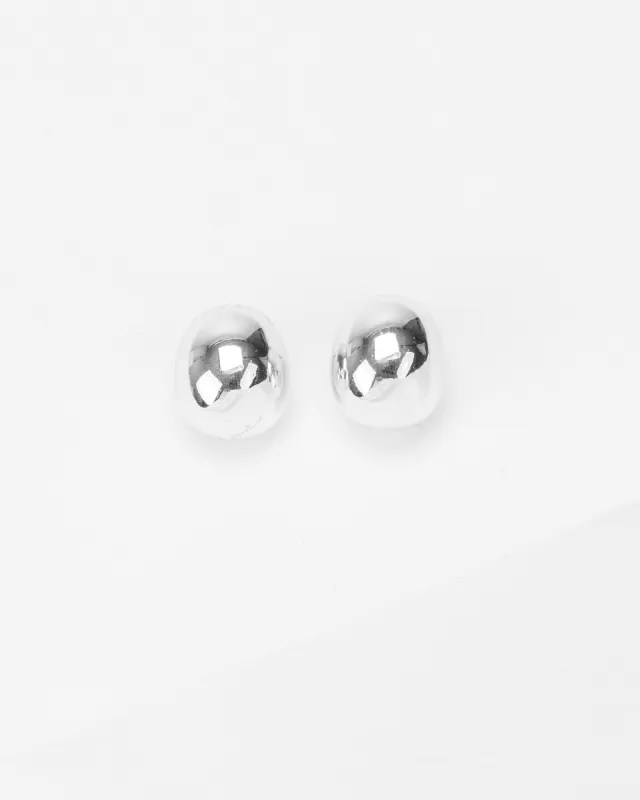 Silver Chubby Drop Stud Earrings sold by Collete Hayman