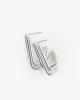 Silver 3 Bar Rectangular Hoop Earrings sold by Collete Hayman