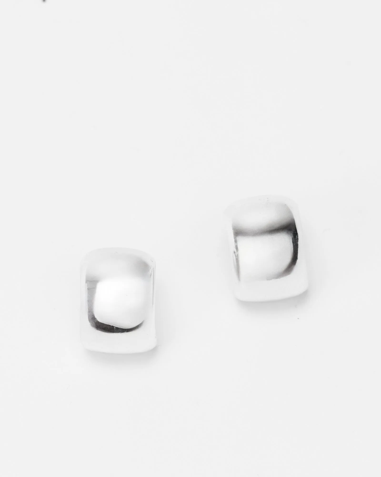 Silver Chubby Hoop Earrings sold by Collete Hayman product image thumbnail 2