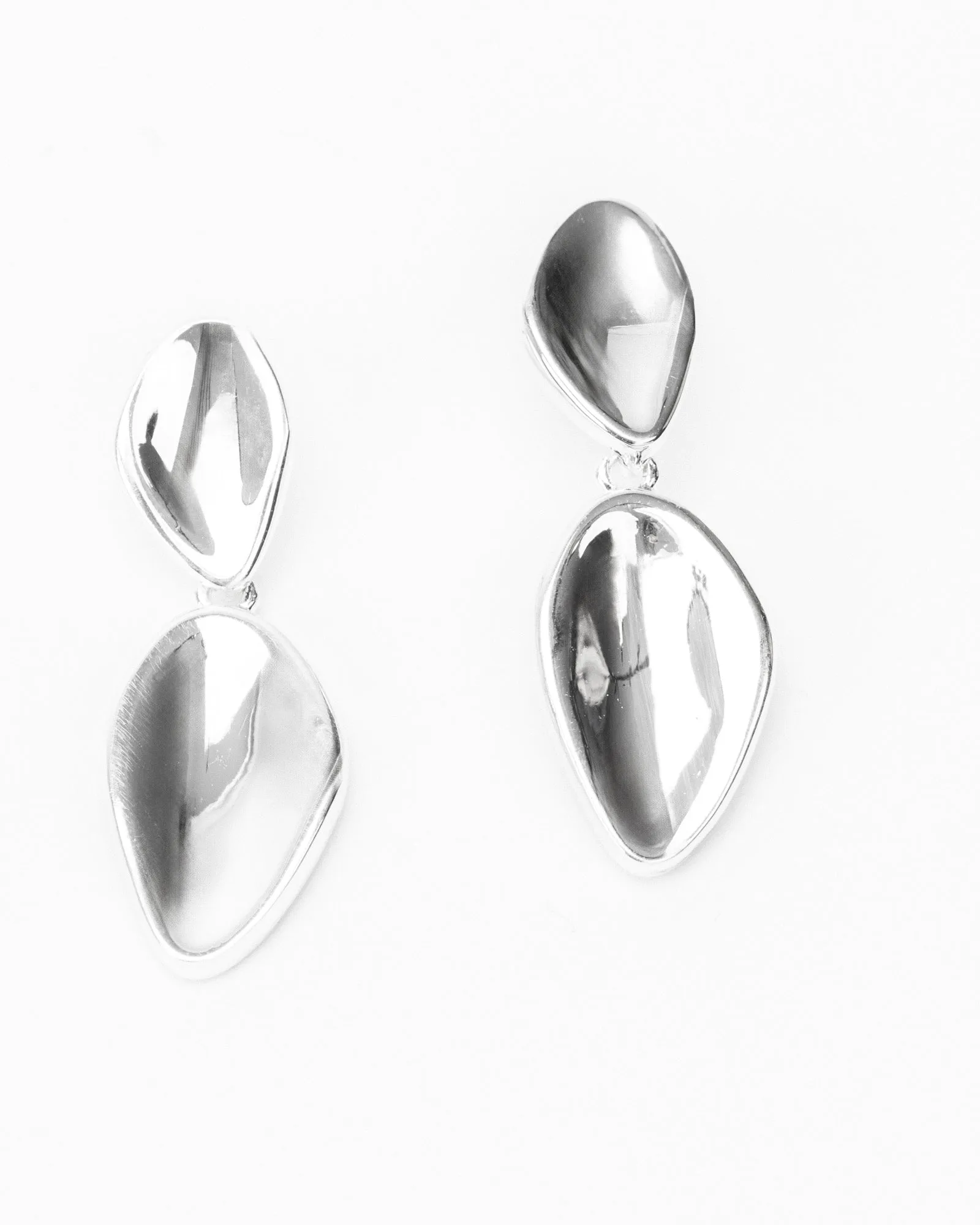 Silver Irregular Simple Drop Earrings sold by Collete Hayman product image thumbnail 2