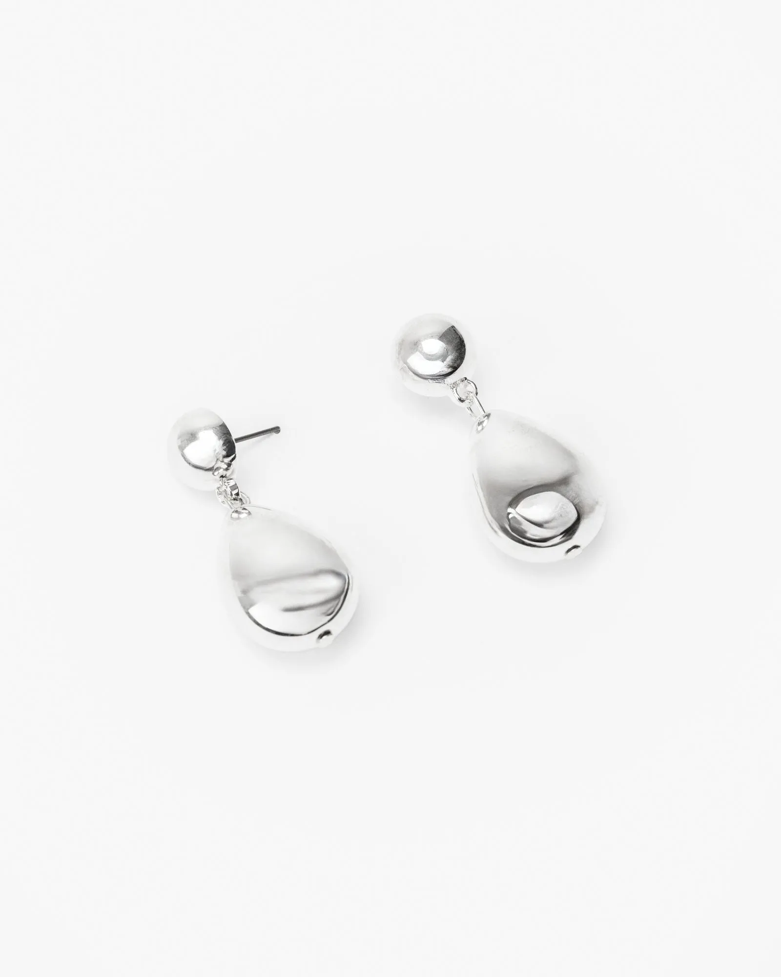 Silver Sphere Drop Earrings sold by Collete Hayman product image thumbnail 2