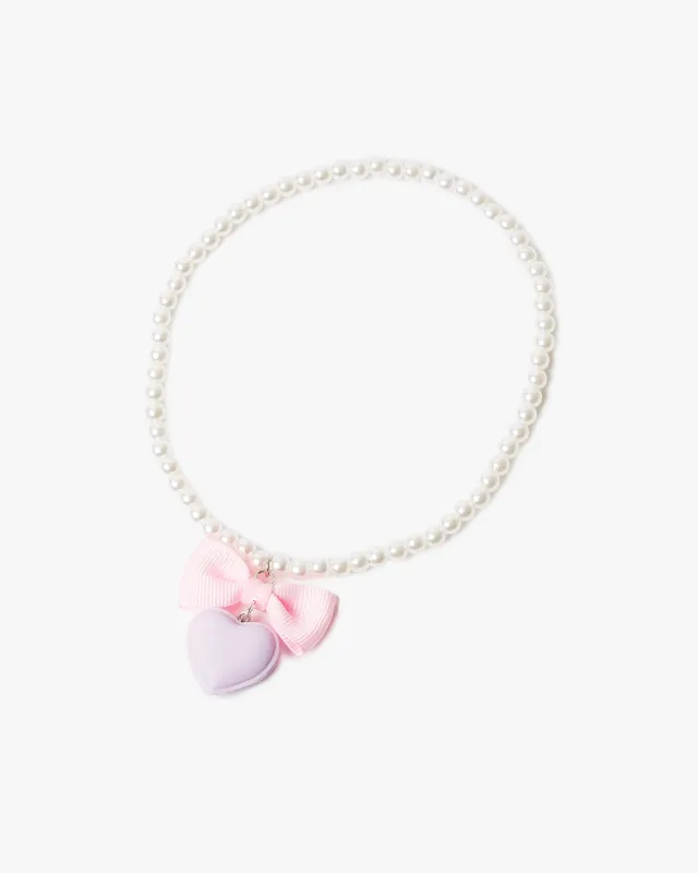 Multi Colour Love Heart Macaroon Necklace sold by Collete Hayman