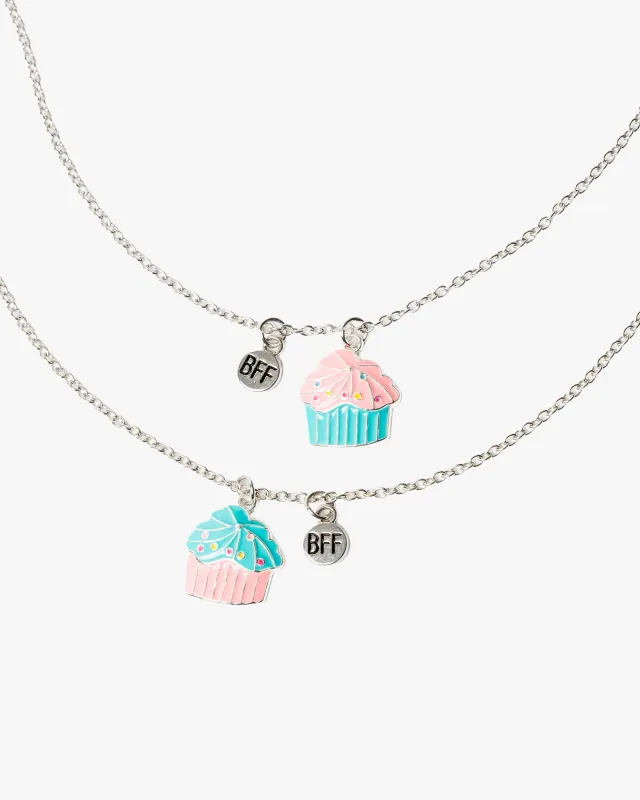 Multi Colour 2 Pack Cupcake BFF Necklace sold by Collete Hayman