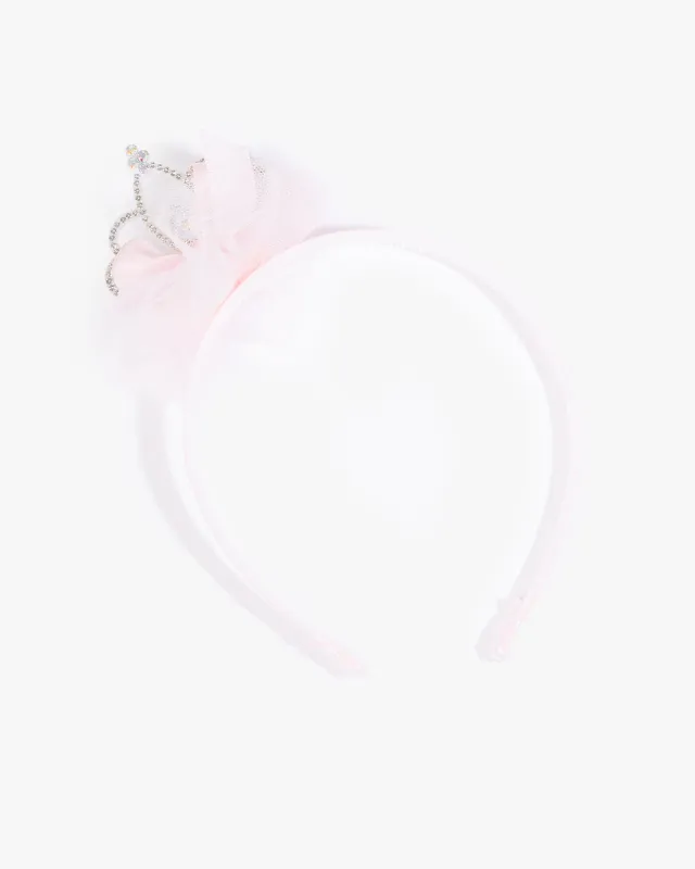 Pink Tulle Tiara Headband sold by Collete Hayman