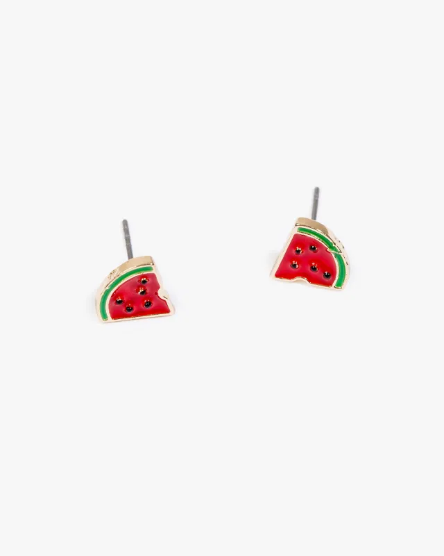 Red Watermelon Stud Earrings sold by Collete Hayman
