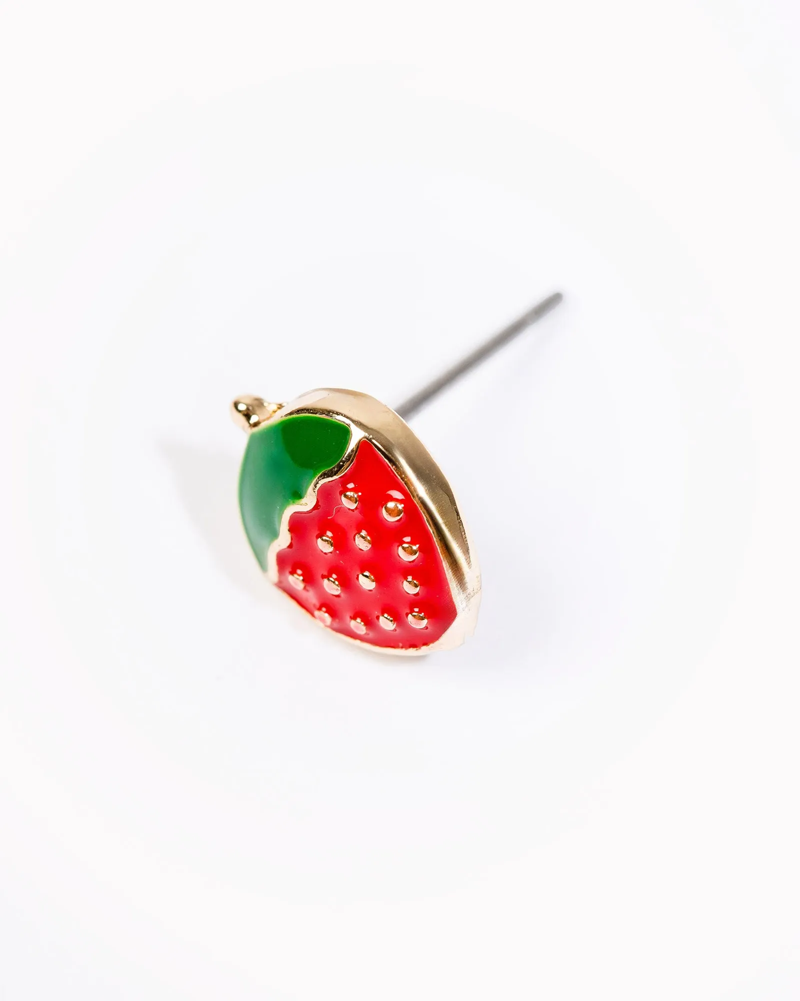 Red Strawberry Stud Earrings sold by Collete Hayman product image thumbnail 2