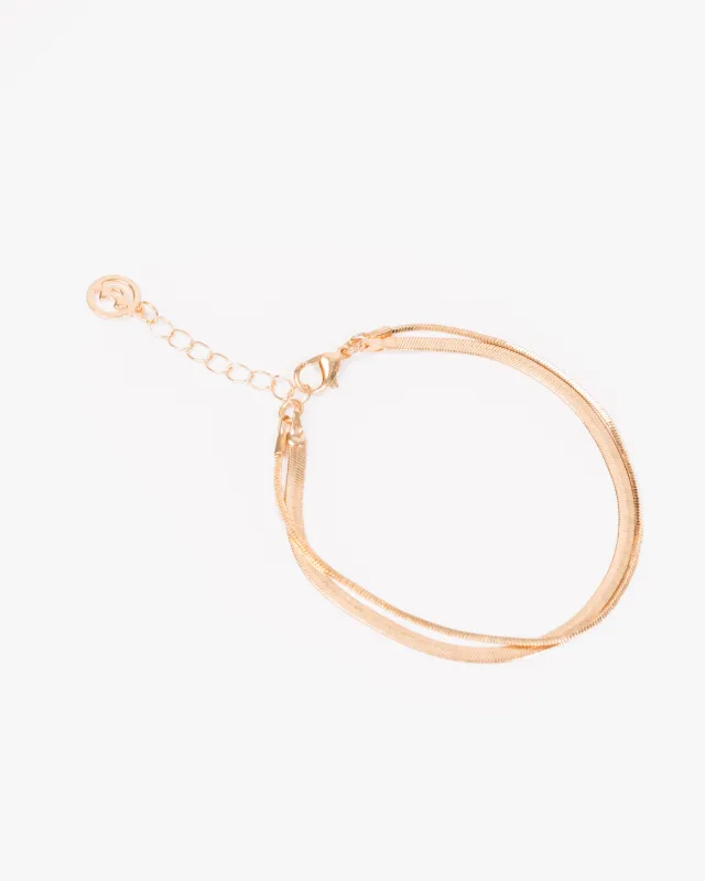 Gold Ultra Fine Snake Chain Bracelet sold by Collete Hayman