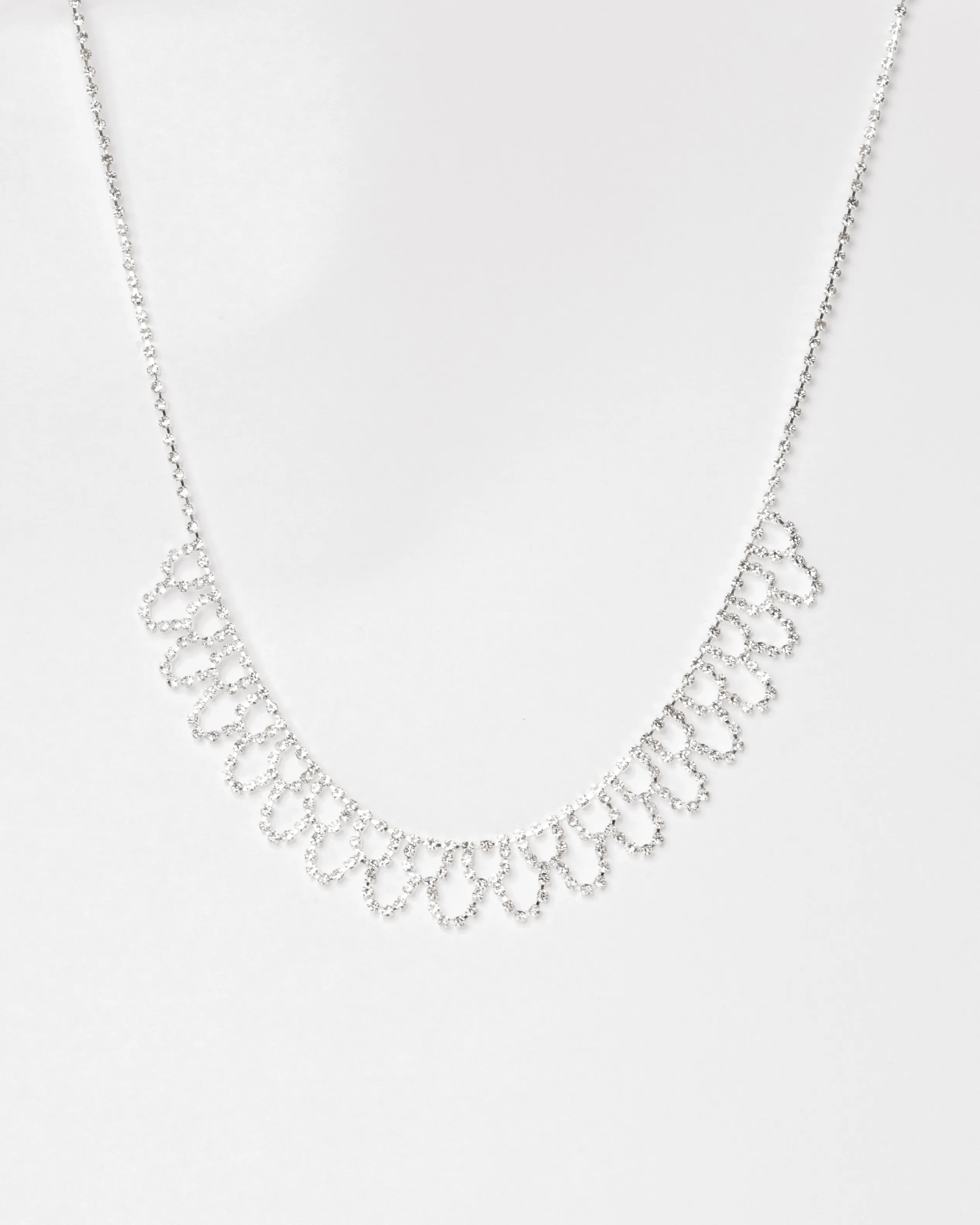 Crystal Looped Statement Necklace sold by Collete Hayman