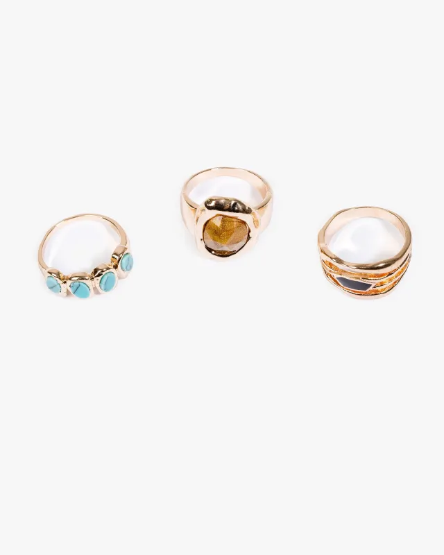 Multi Pack Textured Rings sold by Collete Hayman