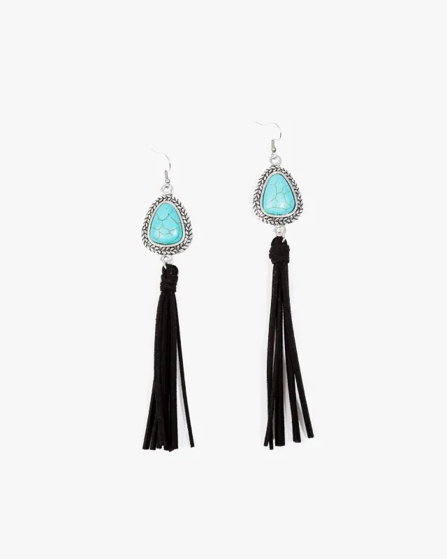 Multi Colour Stone Look Cord Detail Earrings made by Collete Hayman