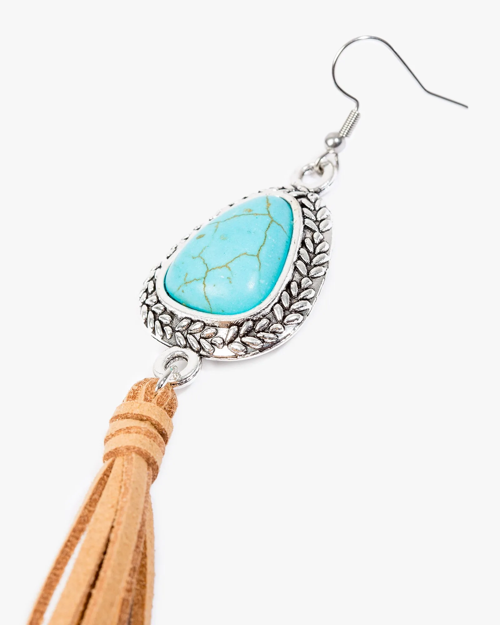 Multi Colour Stone Look Cord Detail Earrings sold by Collete Hayman product image thumbnail 2