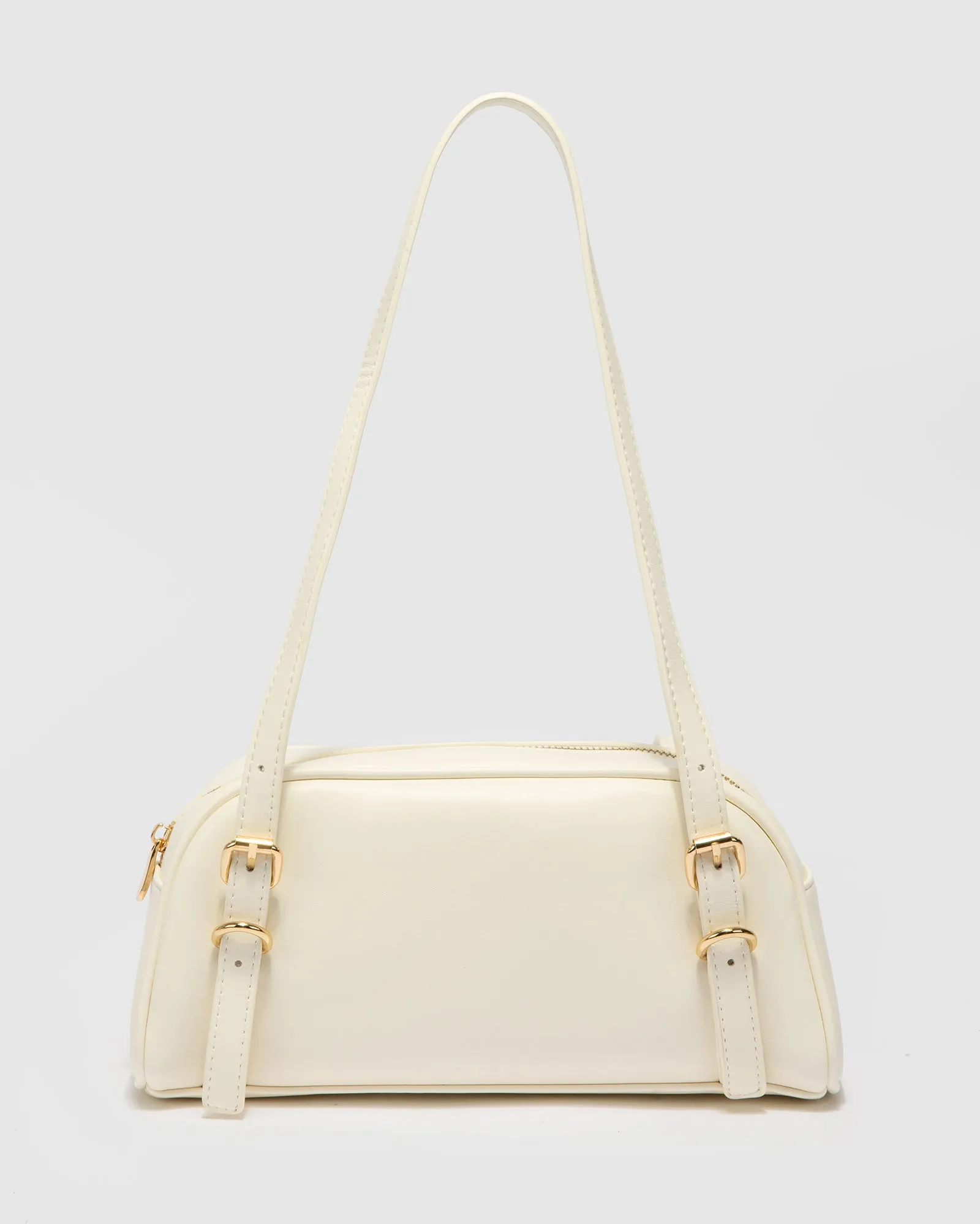 Ivory Zoe Buckle Shoulder Bag sold by Collete Hayman