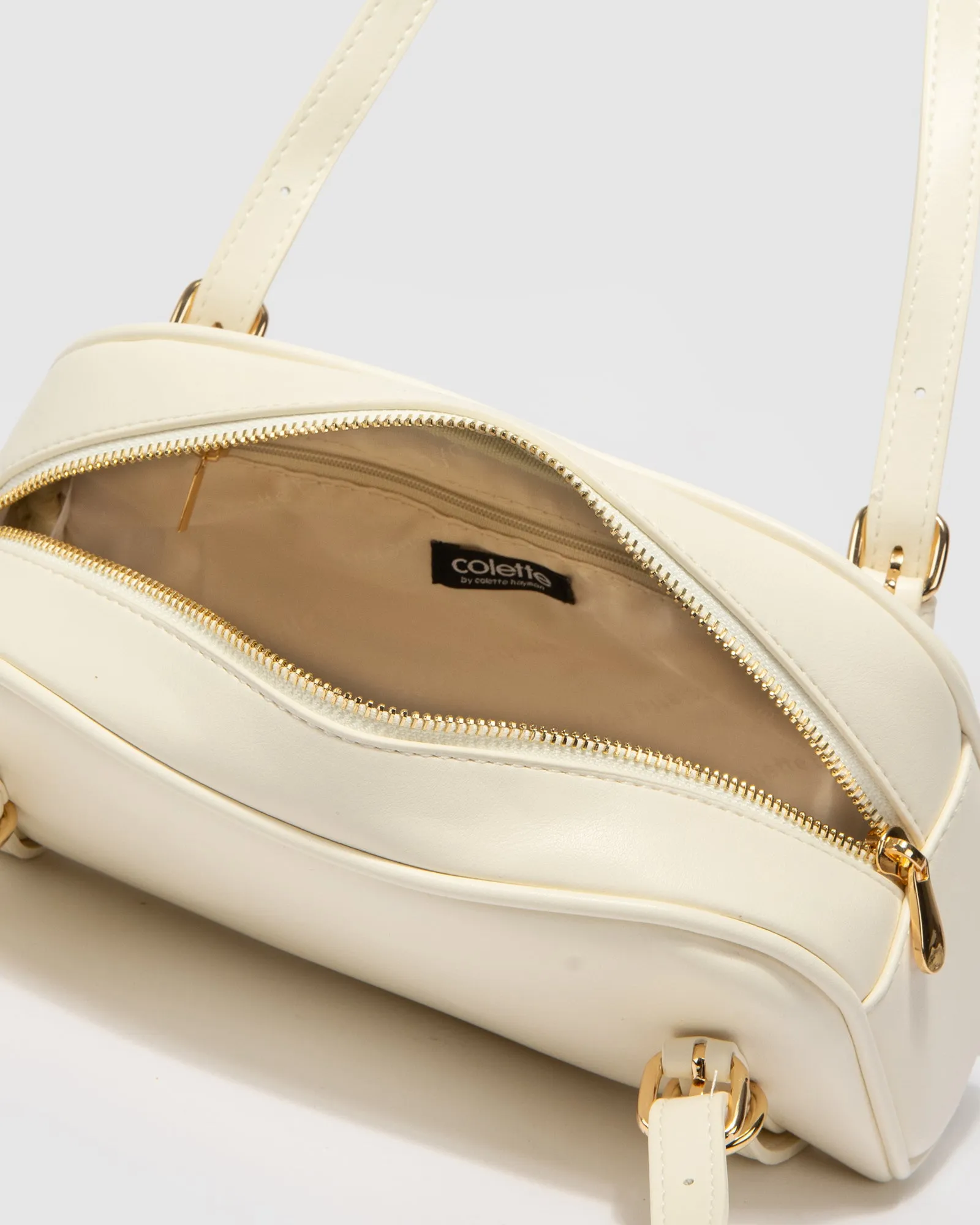 Ivory Zoe Buckle Shoulder Bag sold by Collete Hayman product image thumbnail 4