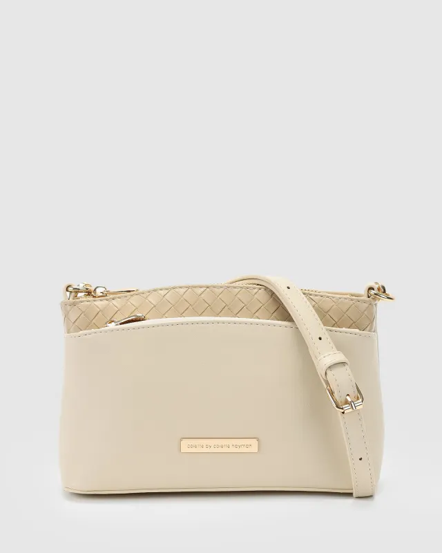Natural Yaffa Crossbody Bag sold by Collete Hayman