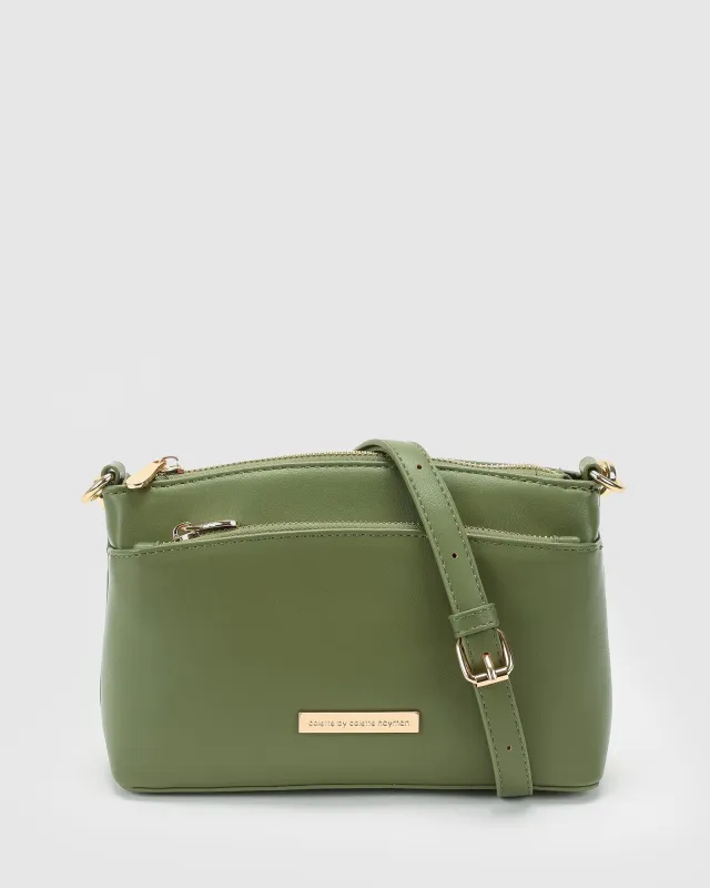 Green Yaffa Crossbody Bag sold by Collete Hayman