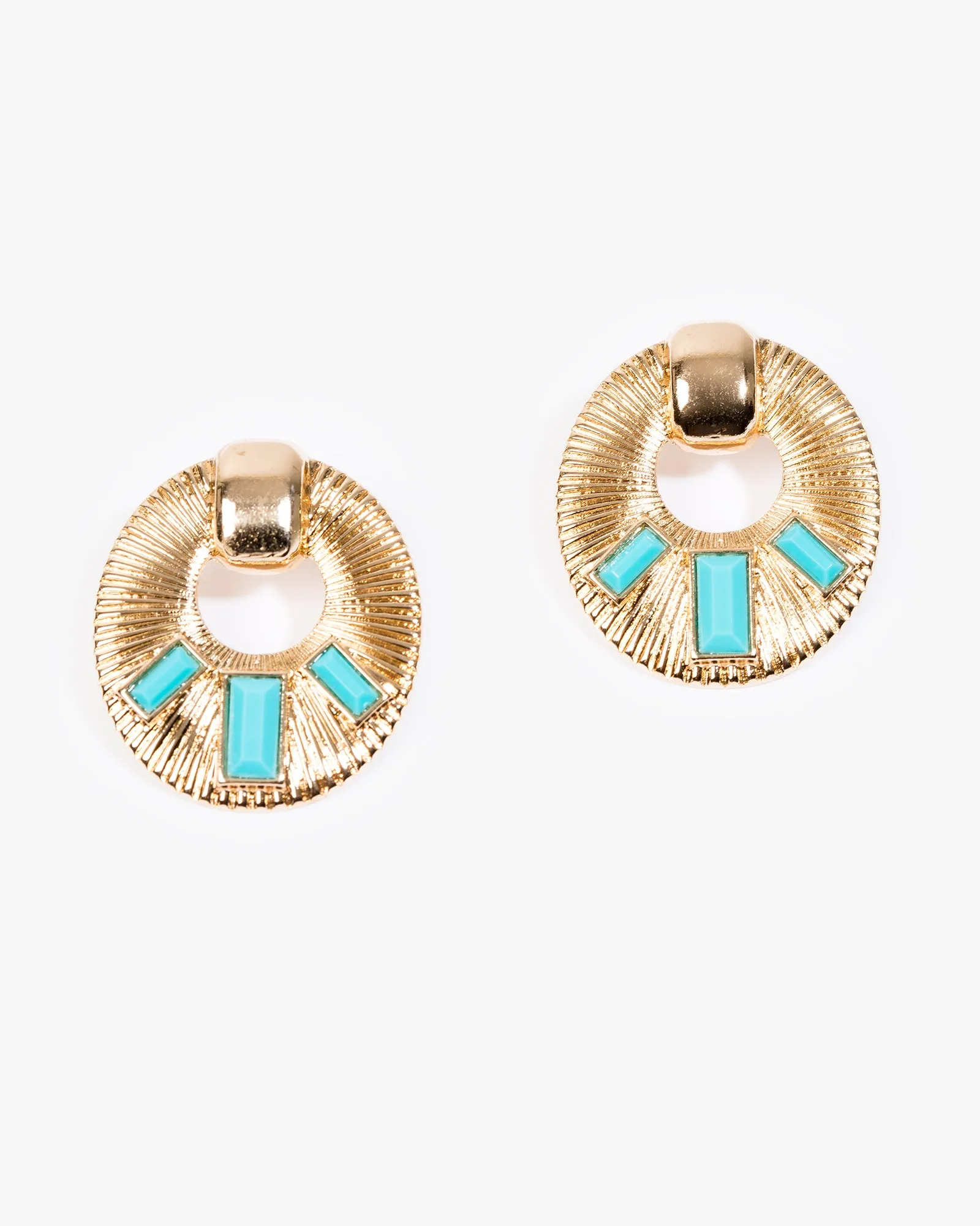 Gold Textured Metal Drop Earrings sold by Collete Hayman