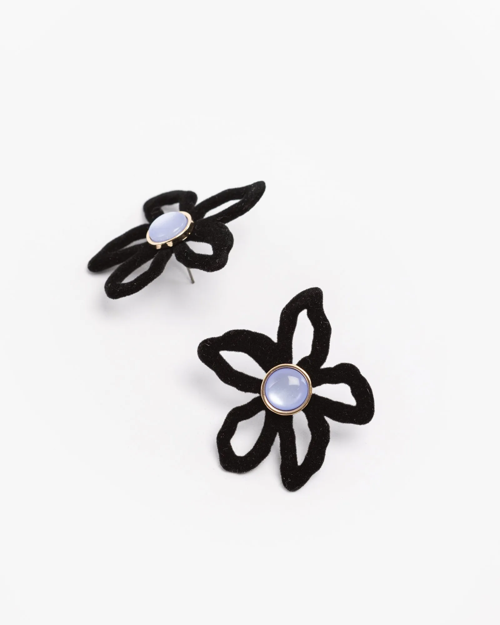 Multi Colour Felt Flower Earrings sold by Collete Hayman product image thumbnail 2