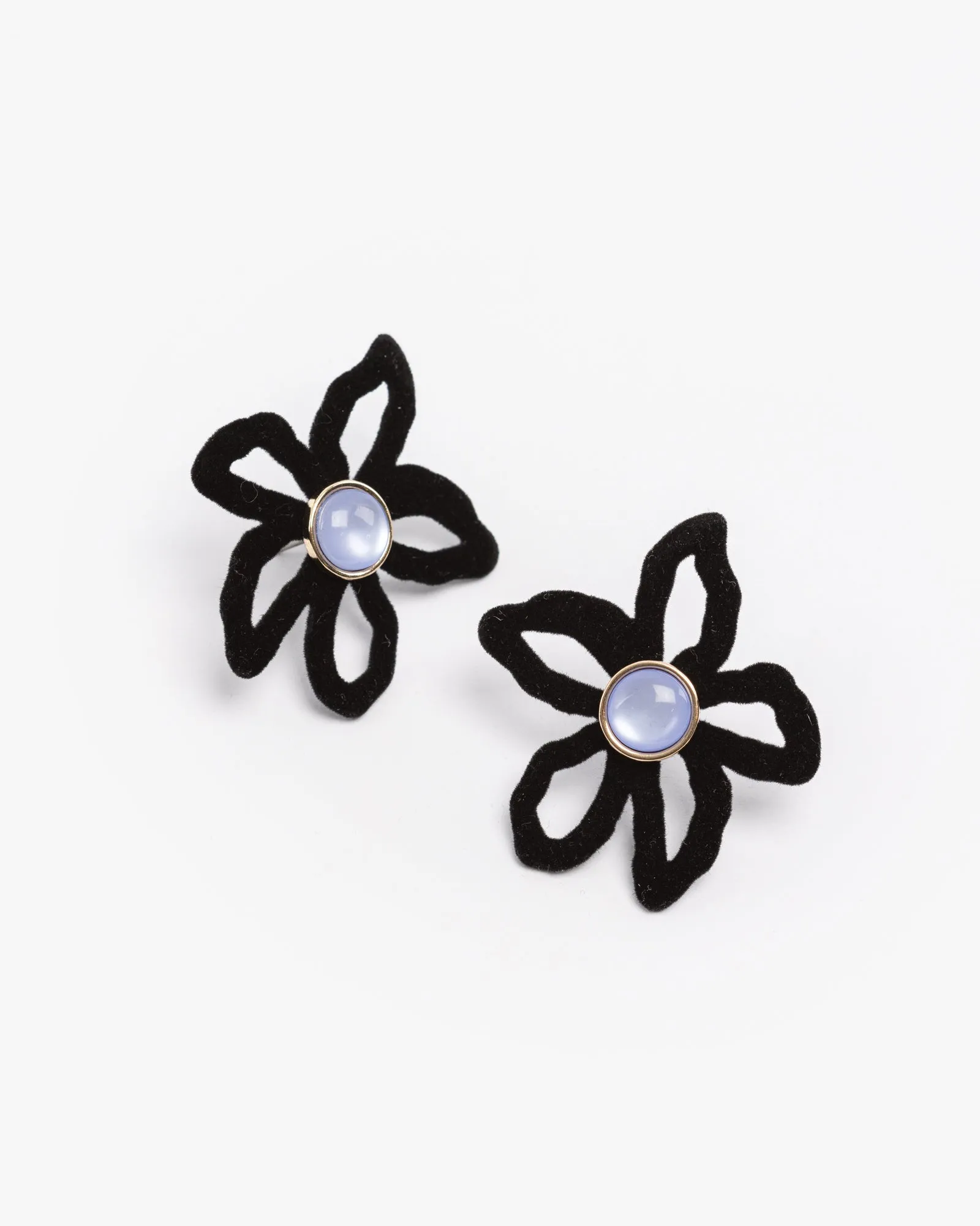 Multi Colour Felt Flower Earrings sold by Collete Hayman