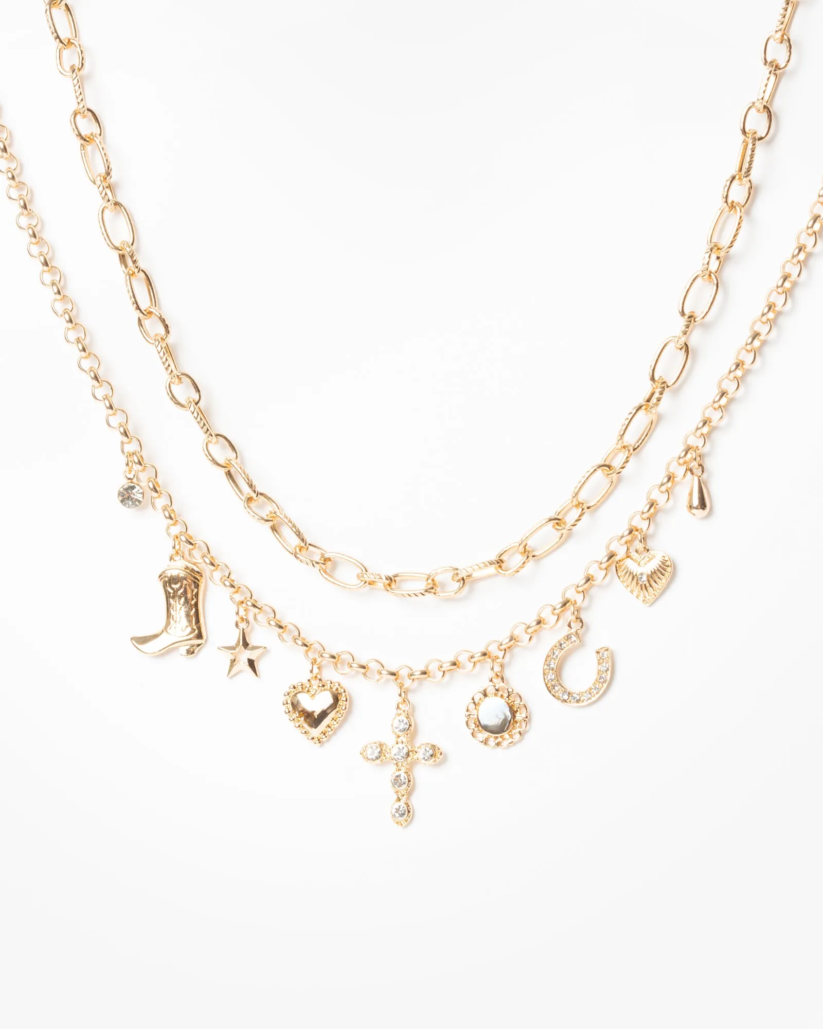 Gold Western Charm Necklace sold by Collete Hayman