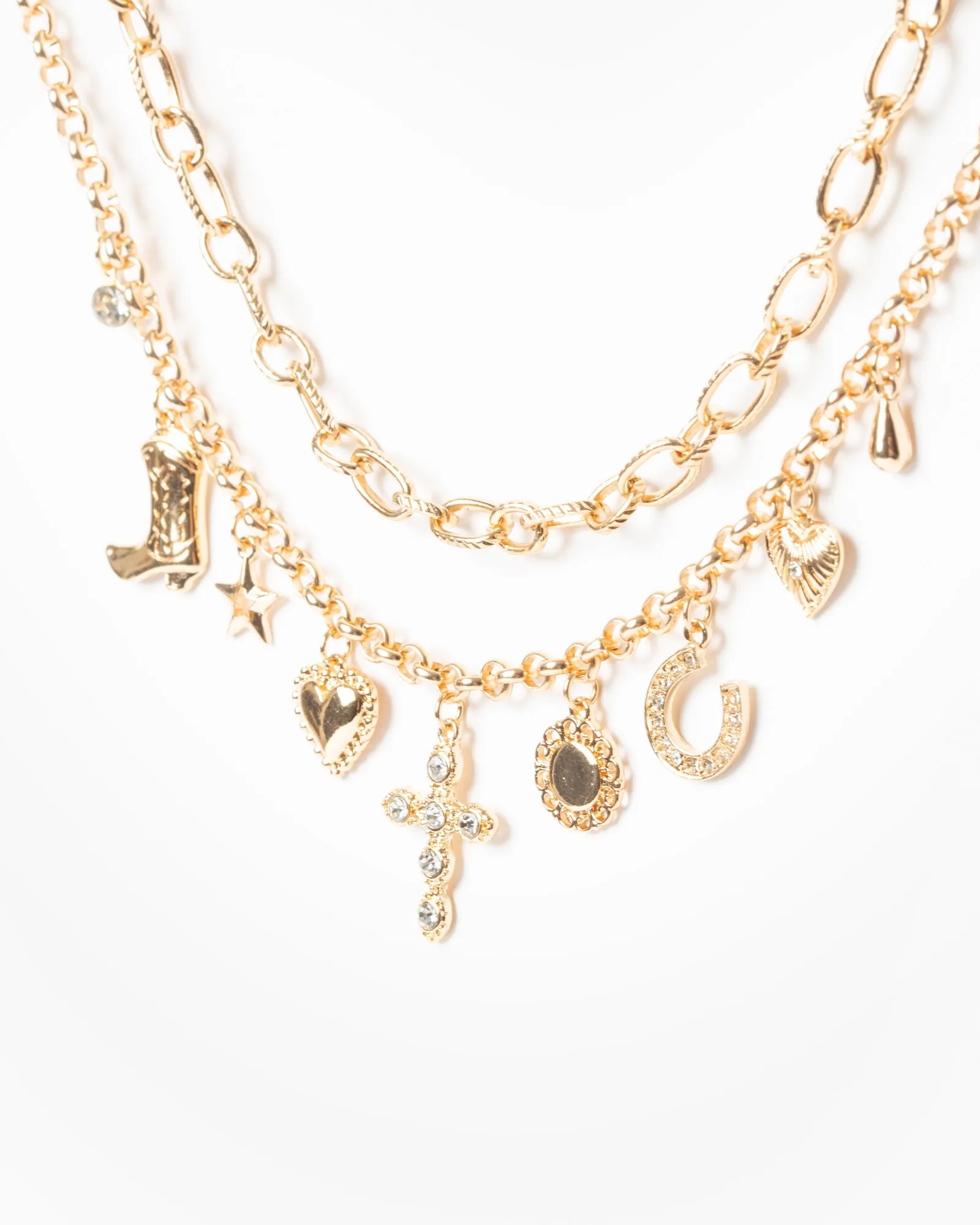 Gold Western Charm Necklace sold by Collete Hayman product image thumbnail 2