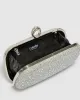 Silver Becca Loop Handle Harcase Clutch Bag sold by Collete Hayman