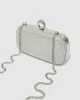 Silver Becca Loop Handle Harcase Clutch Bag sold by Collete Hayman