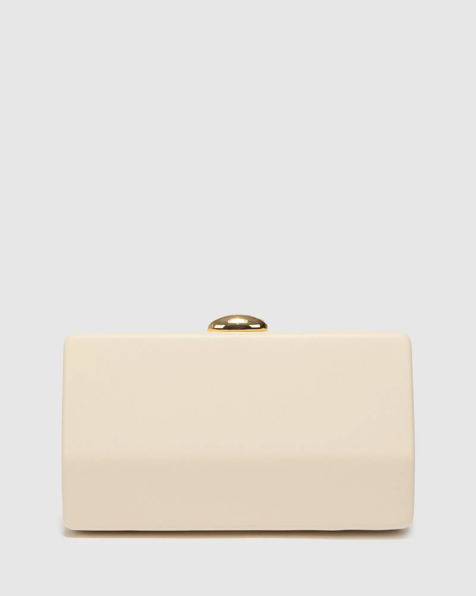 Natural Aliyah Hardcase Clutch Bag sold by Collete Hayman