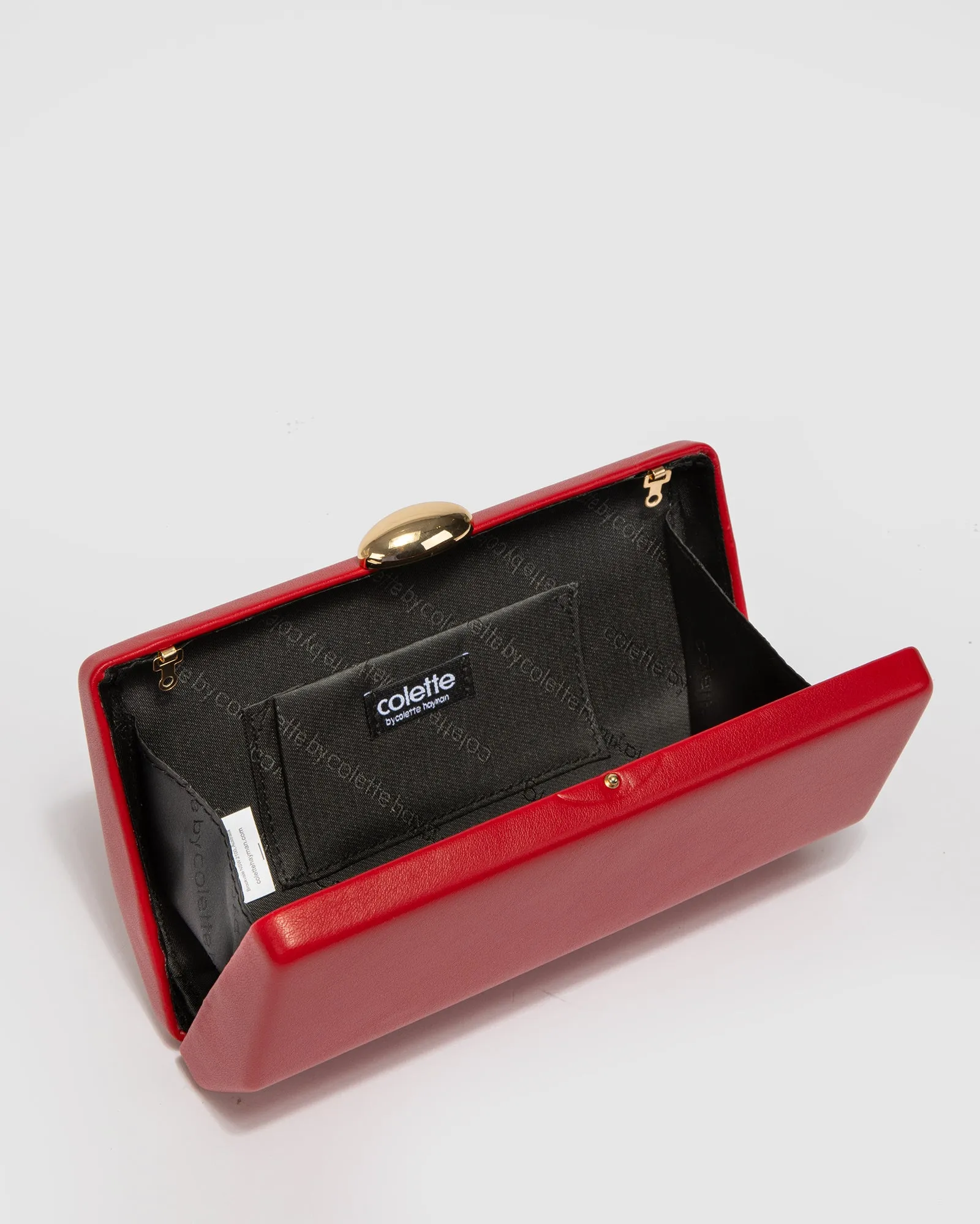 Red Aliyah Hardcase Clutch Bag sold by Collete Hayman product image thumbnail 5