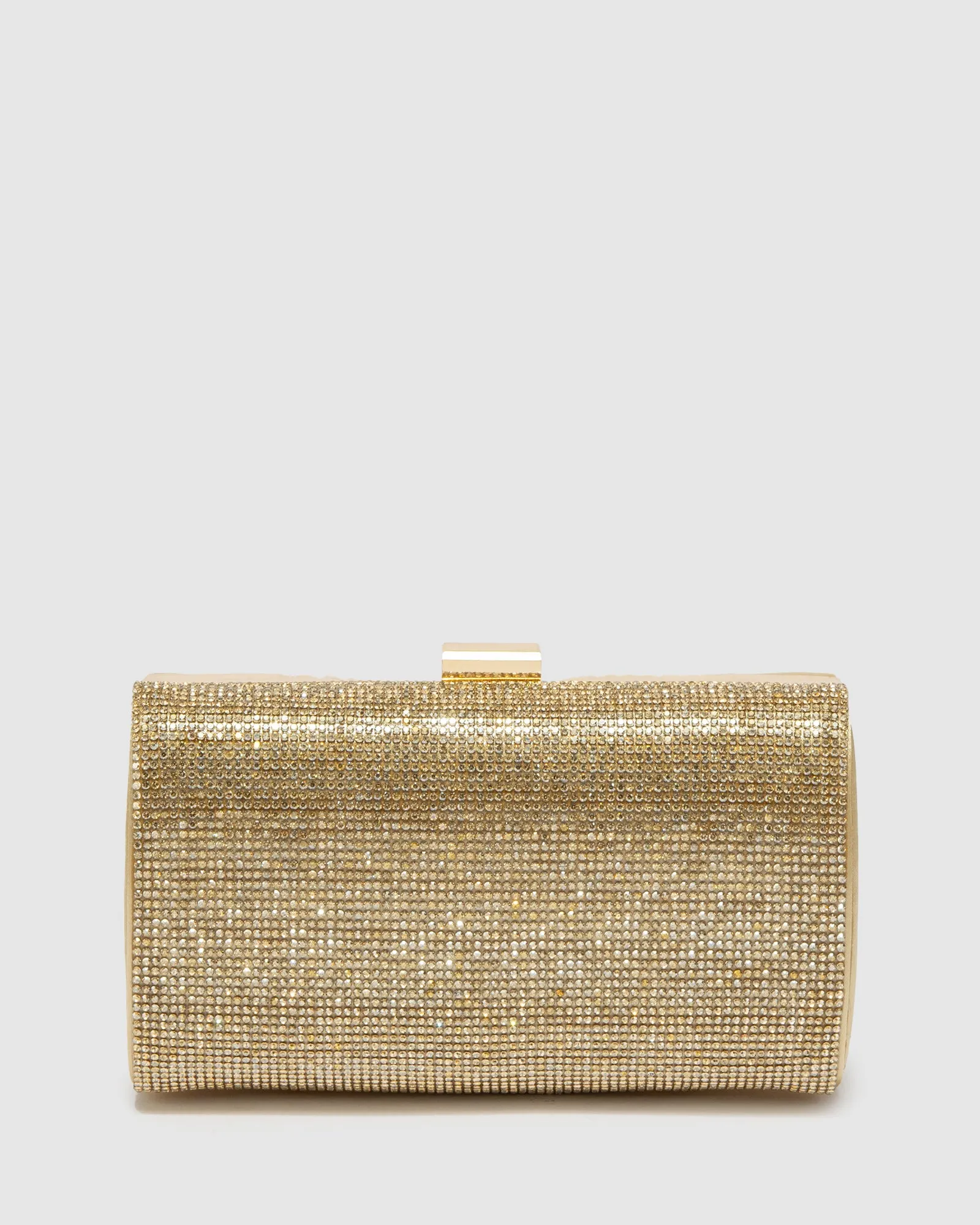Gold Didi Hardcase Clutch Bag sold by Collete Hayman