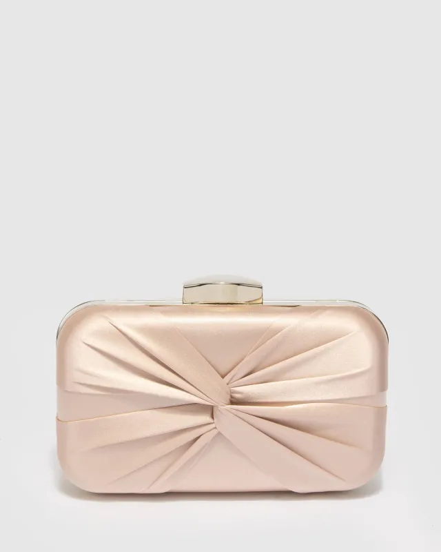 Pink Tahlia Twist Clutch Bag sold by Collete Hayman
