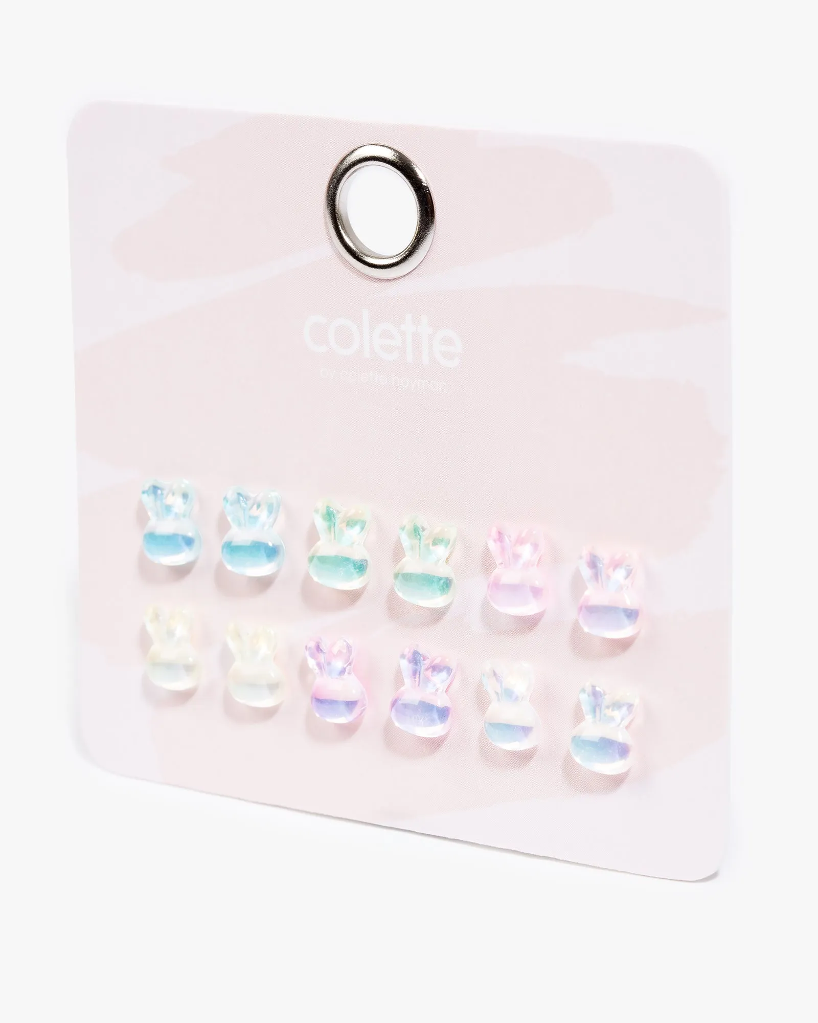 Multi Colour Bunny Face Stud Earrings sold by Collete Hayman product image thumbnail 2