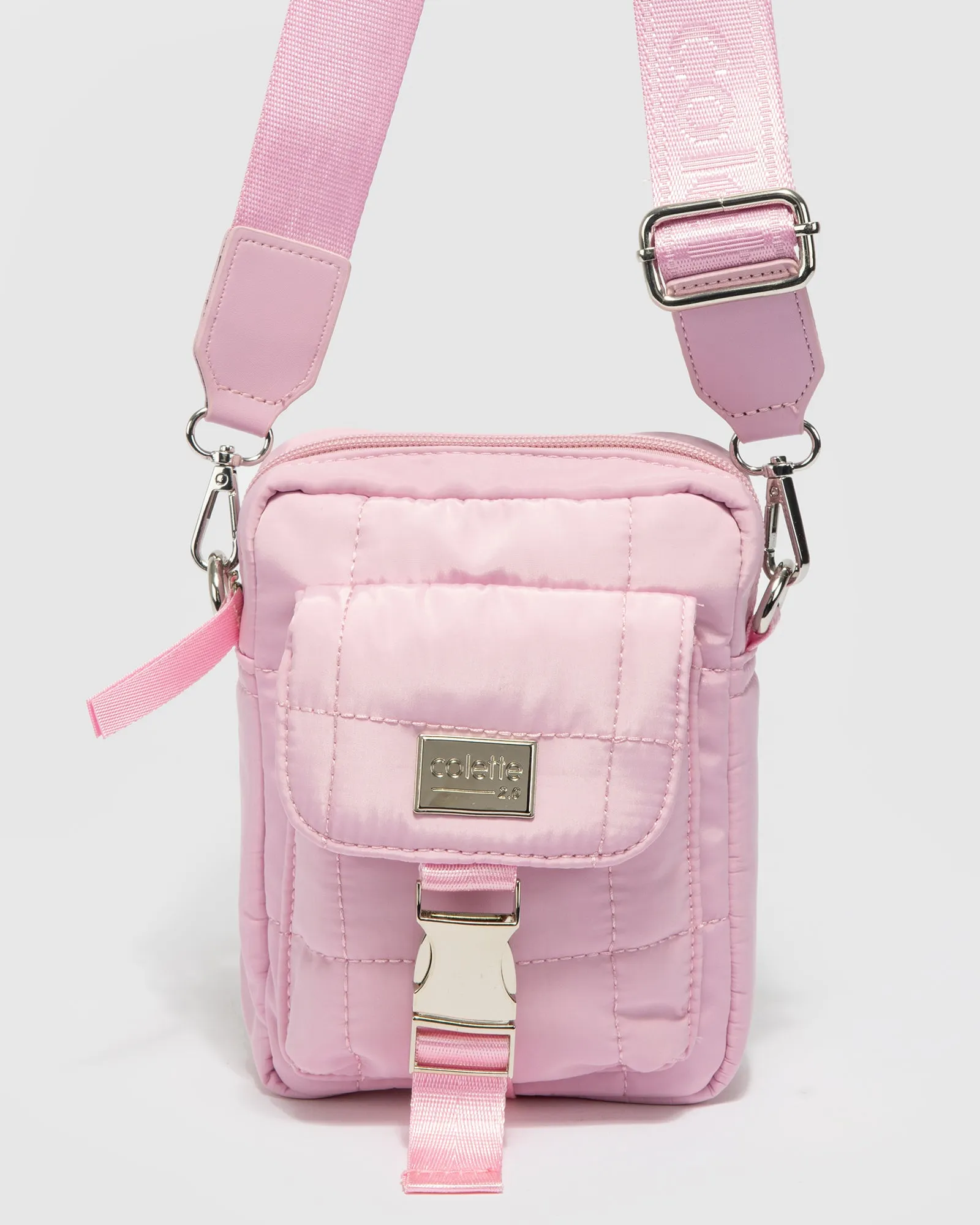 Pink Emma Lock Crossbody Bag sold by Collete Hayman
