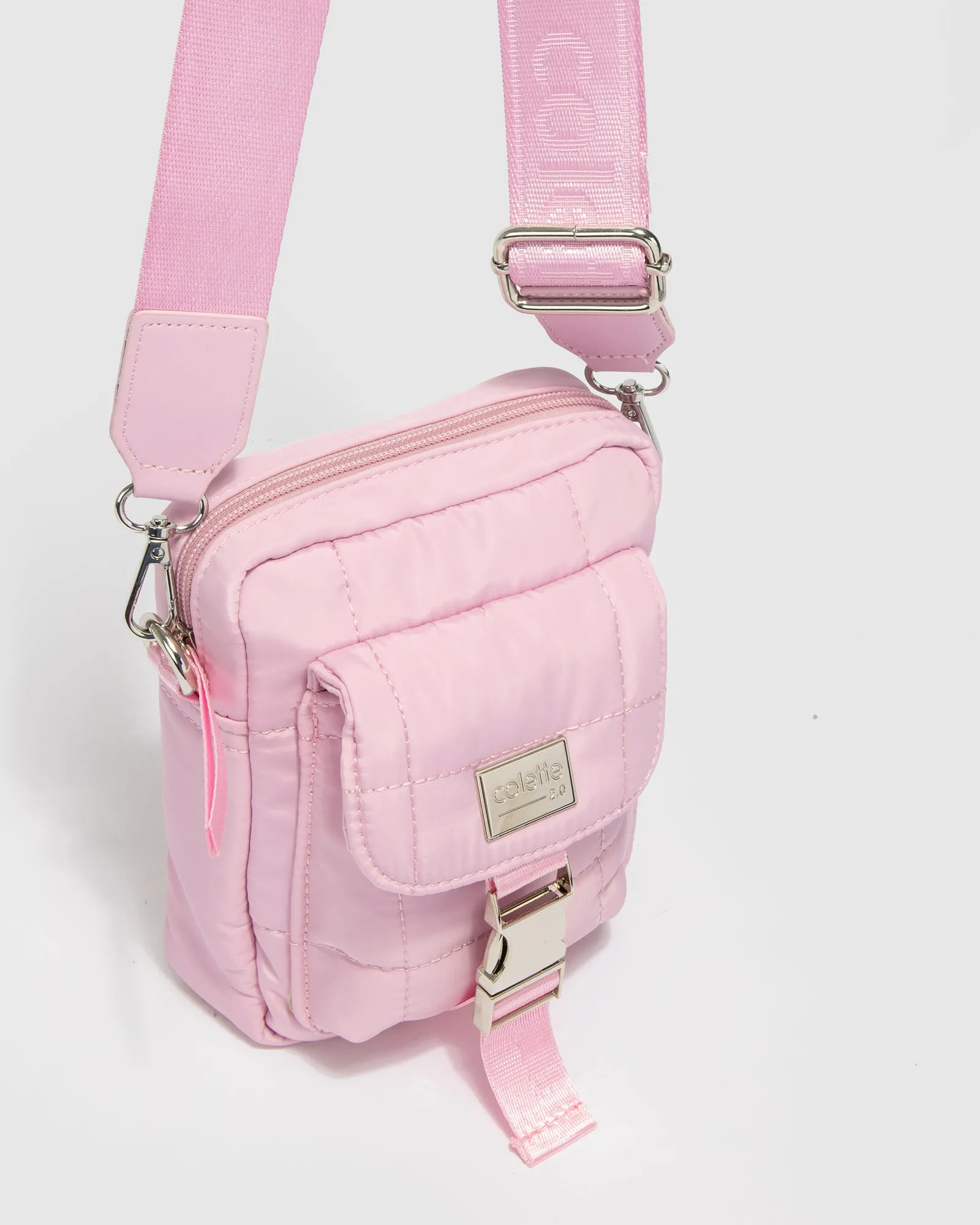 Pink Emma Lock Crossbody Bag sold by Collete Hayman product image thumbnail 2