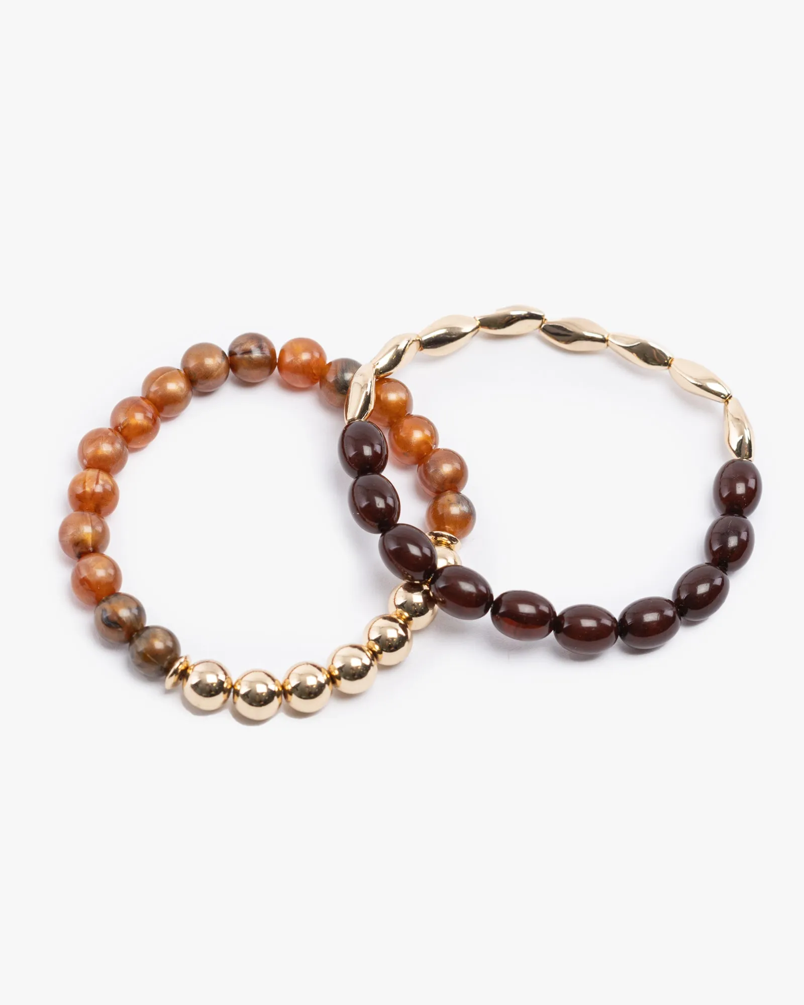 Brown 2 Pack Beaded Bracelet sold by Collete Hayman