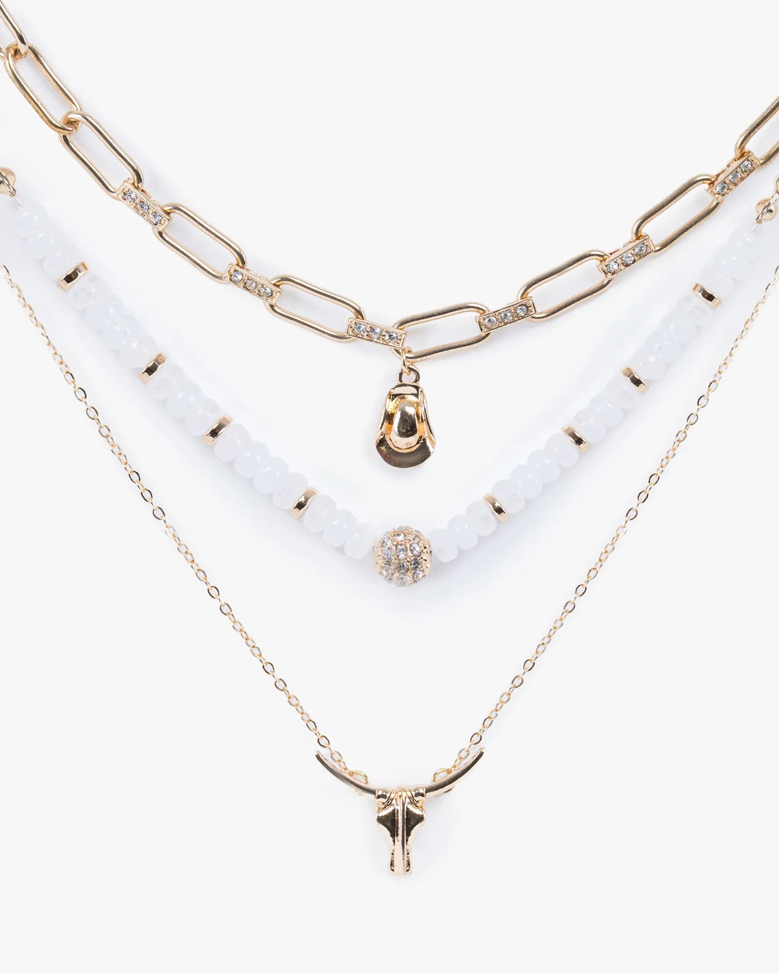 Gold Cowboy Charm Necklace sold by Collete Hayman product image thumbnail 2