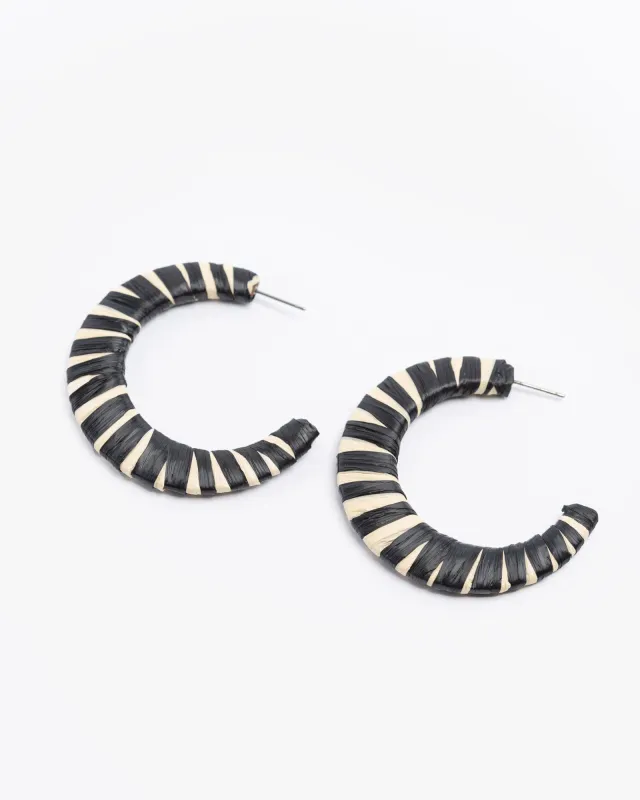 Multi Colour Wrapped Hoop Earrings sold by Collete Hayman