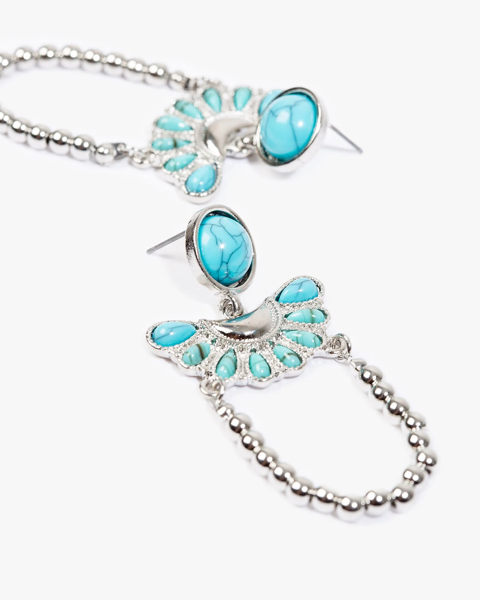 Multi Colour U Shape Drop Earrings sold by Collete Hayman product image thumbnail 2