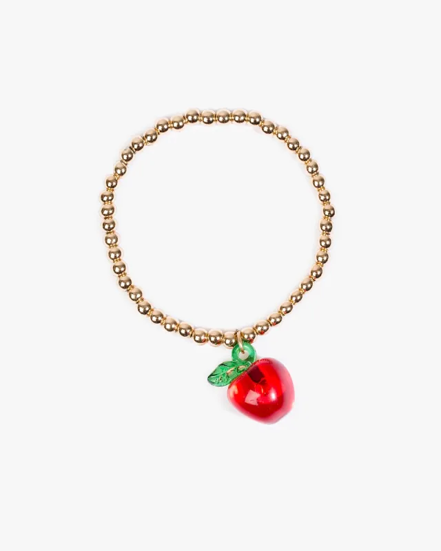 Red Apple Pendant Bracelet sold by Collete Hayman