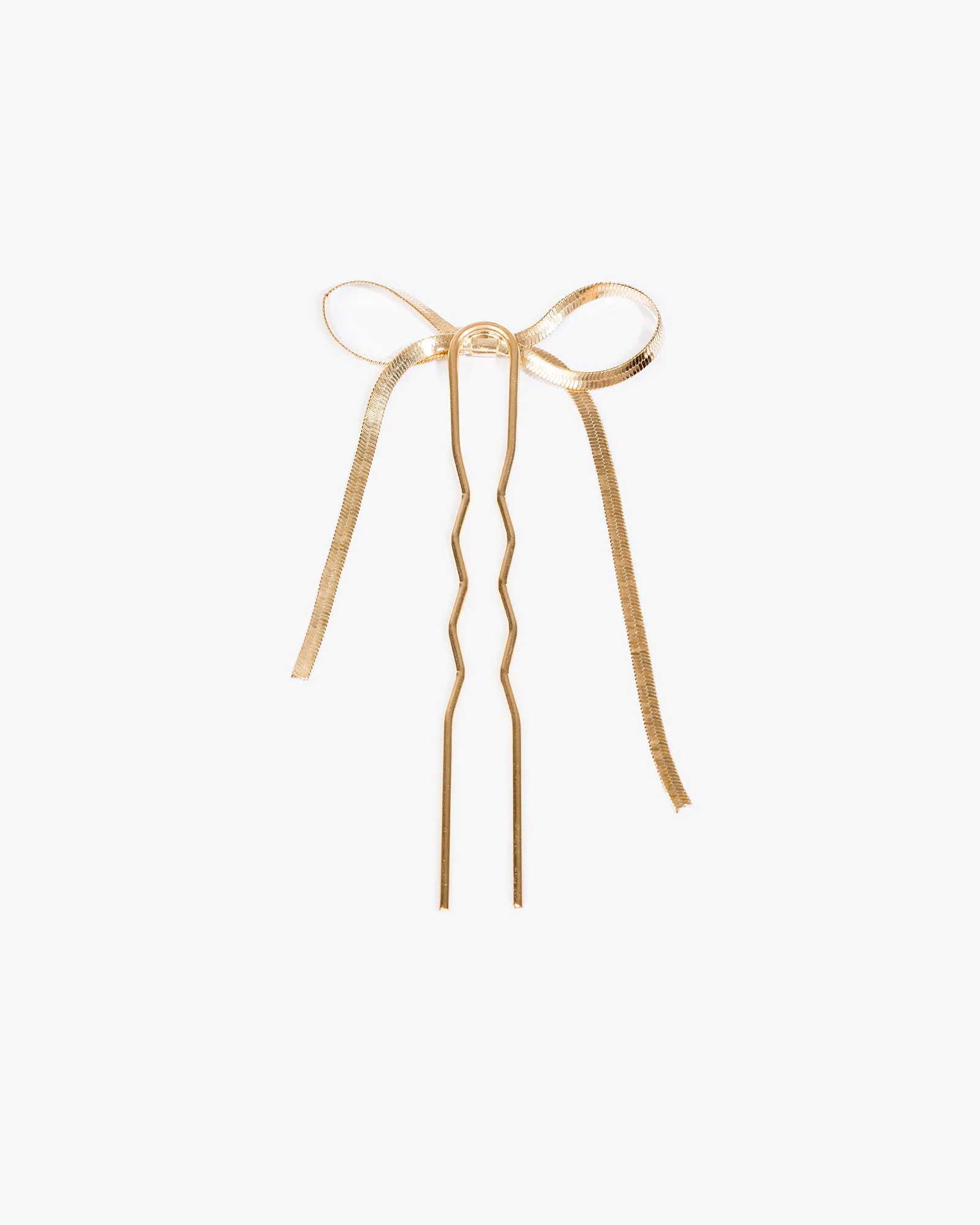 Gold Metal Bow Hair Comb sold by Collete Hayman