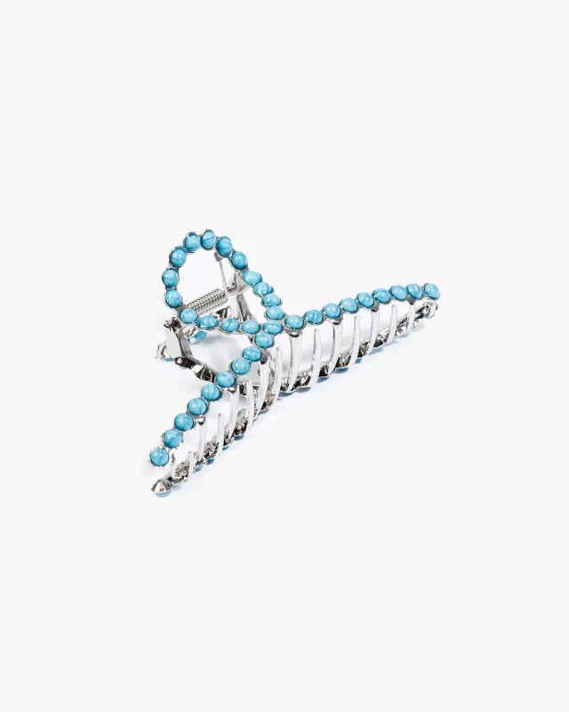 Blue Western Studded Hair Claw Clip sold by Collete Hayman