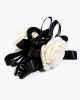 White Rosette Ribbon Hair Claw Clip sold by Collete Hayman